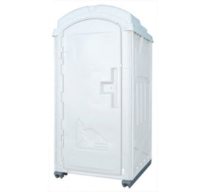 Deluxe Flush Portable Toilet in White