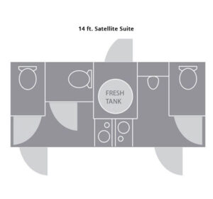 14′ Satellite Suite Trailer