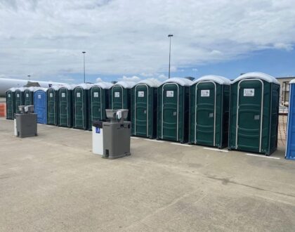 Portable Toilets for Wings over Flint Airshow