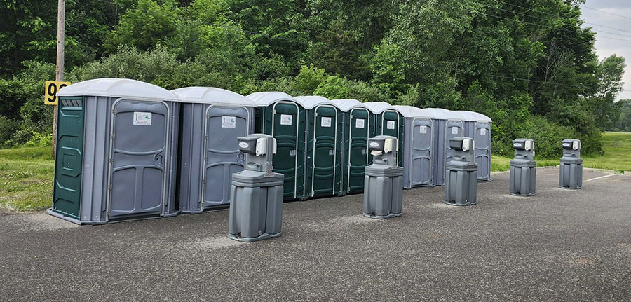 Porta Potty Rentals with Dual Sink Stations